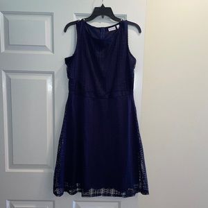 NWT KIM ROGERS Navy Dress